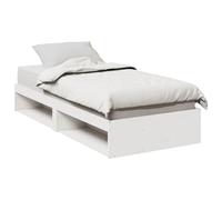 Vidaxl Lit De Jour Sans Matelas Blanc 75x190 Cm Bois De Pin Massif Blanc