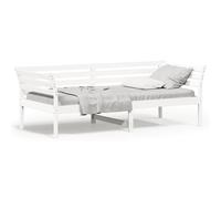 Vidaxl Lit De Jour Blanc 80x200 Cm Bois De Pin Massif Blanc