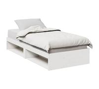 Vidaxl Lit De Jour Sans Matelas Blanc 90x190 Cm Bois De Pin Massif Blanc