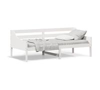 vidaXL Lit de jour / Canapé-lit moderne 90x200 cm Bois de pin massif Blanc