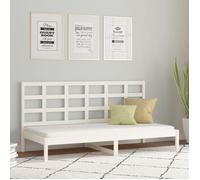 vidaXL Lit de jour sans matelas blanc 90x200 cm bois de pin massif 3108203