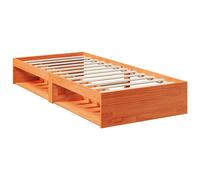 Vidaxl Lit De Jour Sans Matelas Cire Marron 90x200 Cm Bois Pin Massif Marron