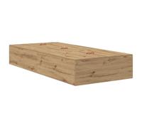 vidaXL Lit de Rangement en chêne MDF avec Matelas intégré de 80 x 200 cm. Design Moderne, Parfait pour la Chambre ou la Chambre d'amis. Un Meuble Style Minimaliste, Pratique et élégant.