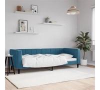 vidaXL Lit de jour canapé‑lit 80x200 cm velours Bleu sans matelas