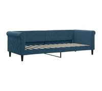 vidaXL Lit de Repos Bleu 80x200 cm Velours, canapé-lit, canapé-lit Confortable, canapé-lit en Velours, lit d'appoint, canapé-lit Simple