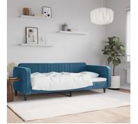 Vidaxl Lit De Repos Sans Matelas Bleu 90x200 Cm Velours Bleu