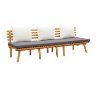 vidaXL Lit de repos de jardin 200x65 cm Bois d'acacia solide 316263
