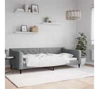 Lit de repos taupe 80x200 cm tissu canapé-lit canapé-lit confortable vidaXL