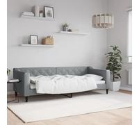 vidaXL Lit de Repos Gris Clair 80x200 cm Tissu, canapé-lit, canapé-lit Confortable, canapé-lit en Tissu, lit d'appoint, canapé-lit Simple