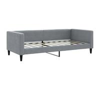 vidaXL Lit de repos gris clair 90x190 cm tissu Gris