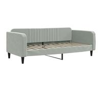 vidaXL Lit de repos Canapé-lit 354086 90x200 cm velours gris clair - sans matelas