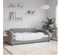 vidaXL Lit de repos gris clair 90x200 cm Tissu 354205