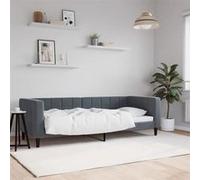 vidaXL – Lit de repos 354002 – Velours gris foncé 80x200 cm
