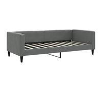 vidaXL Lit de Repos Gris foncé 90x190 cm Tissu, canapé-lit, canapé-lit Confortable, canapé-lit en Tissu, lit d'appoint, canapé-lit Simple