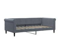 vidaXL Lit de Repos Gris foncé 90x190 cm Velours