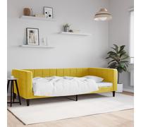 vidaXL Lit de repos jaune 100x200 cm velours
