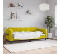 vidaXL Lit de repos jaune 80x200 cm velours 354084
