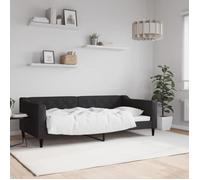 vidaXL Lit de Repos Noir 90x190 cm Tissu, canapé-lit, canapé-lit Confortable, canapé-lit en Tissu, lit d'appoint, canapé-lit Simple