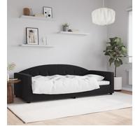vidaXL Lit de repos / canapé‑lit 354151 Velours Noir 90x190 cm