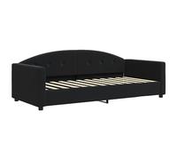Vidaxl Lit De Repos Noir 90x190 Cm Velours Noir