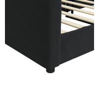 Vidaxl Lit De Repos Noir 90x190 Cm Velours Noir
