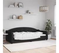 vidaXL - Lit de repos 354185 - Tissu noir 90x200 cm