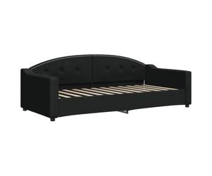 vidaXL Lit de Repos Noir 90x200 cm Tissu, canapé-lit, canapé-lit Confortable, canapé-lit en Tissu, lit d'appoint, canapé-lit Simple