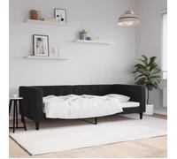 vidaXL Lit de repos Canapé-lit confortable velours noir 90x200 cm simple