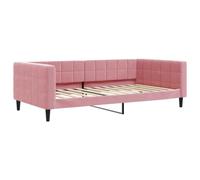 vidaXL Lit de Repos Rose 100x200 cm Velours, canapé-lit, canapé-lit Confortable, canapé-lit en Velours, lit d'appoint, canapé-lit Simple