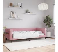 vidaXL Lit de repos rose 90x200 cm velours