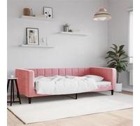 vidaXL Lit de repos rose 90x200 cm velours 354011 Rose