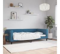 vidaXL Lit de repos sans matelas bleu 100x200 cm velours