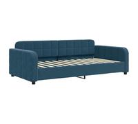 vidaXL Lit de Repos sans Matelas Bleu 90x200 cm Velours