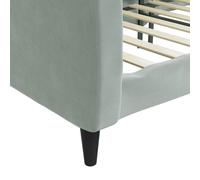 vidaXL Lit de repos sans matelas gris clair 80x200 cm velours