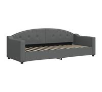 vidaXL Lit de Repos sans Matelas Gris foncé 80x200 cm Tissu