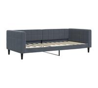 vidaXL Lit de Repos sans Matelas Gris foncé 90x200 cm Velours