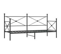 Lit de jour avec lit gigogne sans matelas blanc 100x200cm acier vidaXL