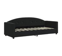 vidaXL Lit de repos sans matelas velours noir 80x200 cm