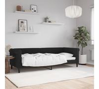 vidaXL Lit de repos sans matelas noir 80x200 cm velours