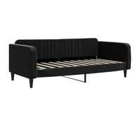 vidaXL Lit de repos 90 x 190 cm Velours sans matelas Noir