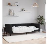 vidaXL Lit de repos sans matelas noir 90x200 cm velours 354012