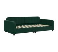 vidaXL Lit de Repos sans Matelas Vert foncé 90x200 cm Velours