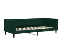 vidaXL Lit de Repos sans Matelas Vert foncé 90x200 cm Velours