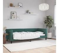 vidaXL Lit de repos 354239 80x200 cm Velours Vert foncé