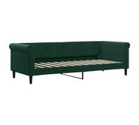 vidaXL Lit de Repos Vert foncé 80x200 cm Velours, canapé-lit, canapé-lit Confortable, canapé-lit en Velours, lit d'appoint, canapé-lit Simple