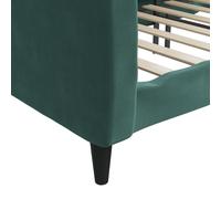 Vidaxl Lit De Repos Vert Foncé 90x200 Cm Velours Vert