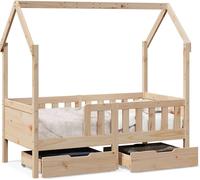 vidaXL Lit d'enfant avec tiroirs 80x170 cm pin massif