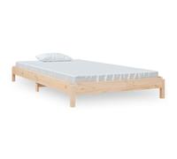 Vidaxl Lit Empilable 80x200 Cm Bois De Pin Massif Marron