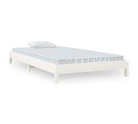 Vidaxl Lit Empilable Blanc 80x200 Cm Bois De Pin Massif Blanc