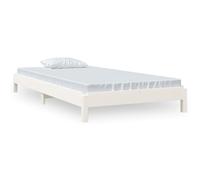 Vidaxl Lit Empilable Blanc 90x190 Cm Bois De Pin Massif Blanc